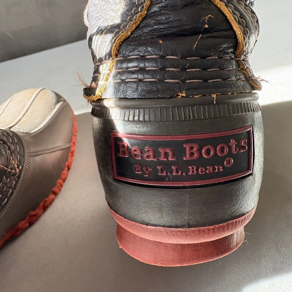 L.L. Bean Boots 8” Bison Brown/Brick Red - Picture 7 of 7